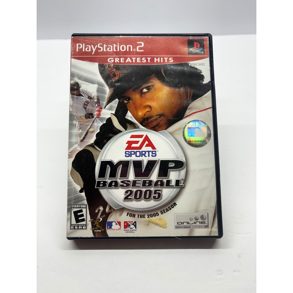 MVP Baseball 2005 PS2 Greatest Hits Disc & Case Untested Retro EA Sports